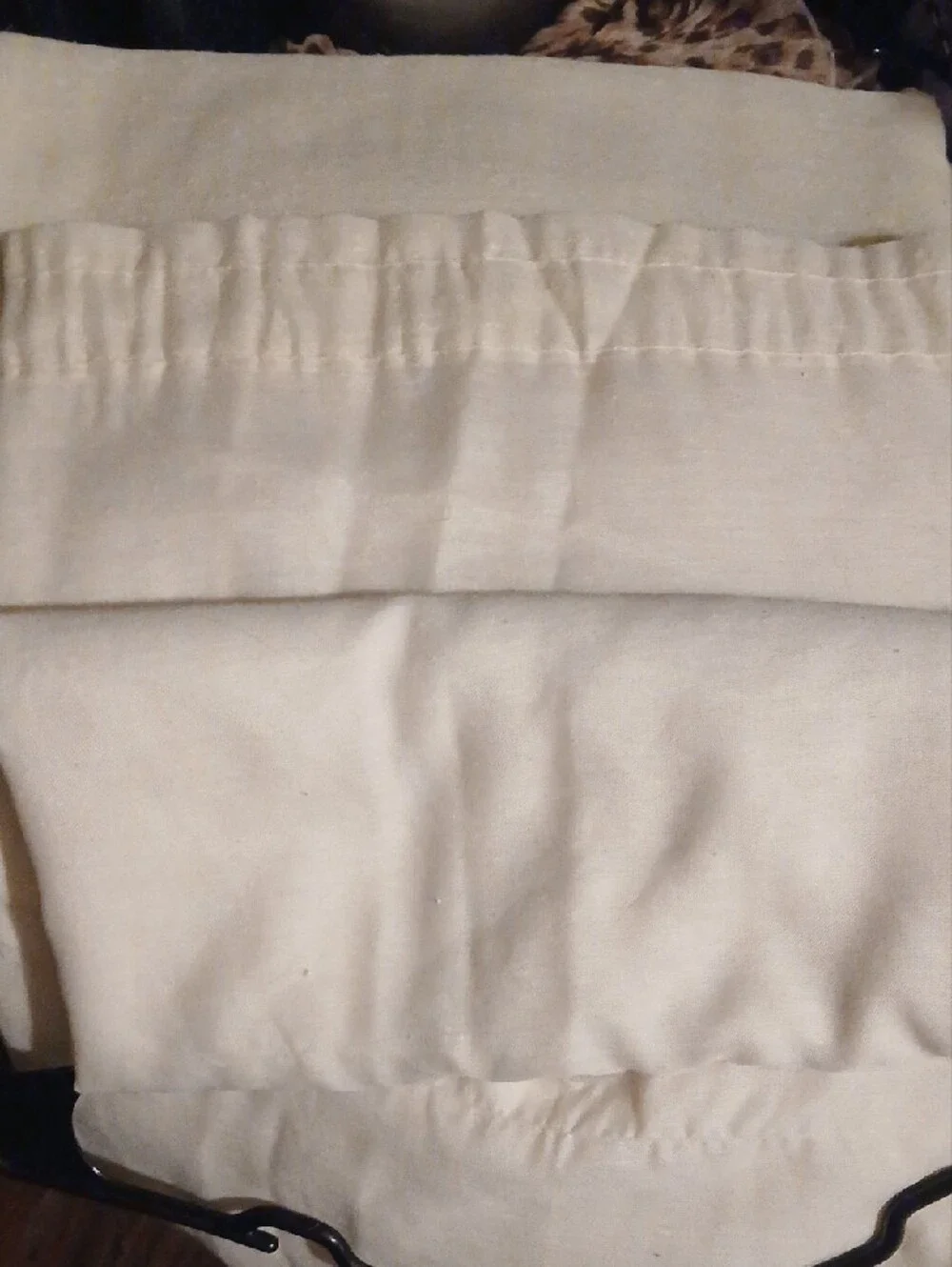 Source Unknown Cream Curtain Panel
